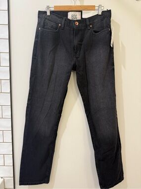 BDG Men's Black Straight-Leg Jeans
